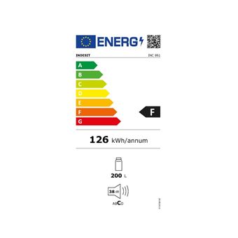 Réfrigérateur 1 porte intégrable à pantographe 200l Indesit INC861