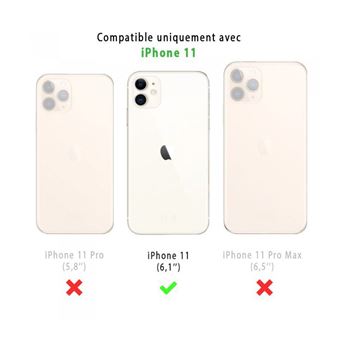 Evetane Coque Apple iPhone 11 Pro Antichoc Silicone + 2 Vitres en