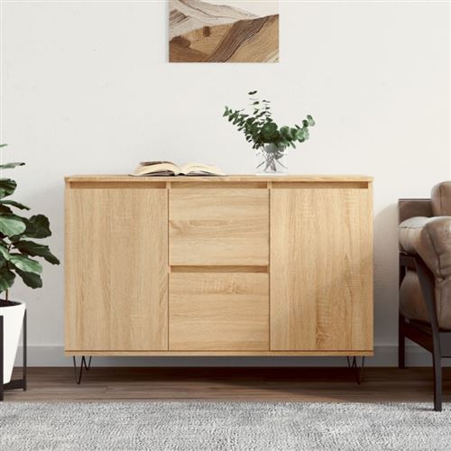 Non Communiqué Chêne Sonoma Buffet 104X35x70 Cm Bois D Ingénierie