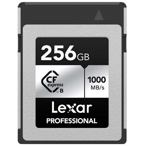 Lexar carte professional cfexpress 256 go type b card silver series 1000r/600w mb/s