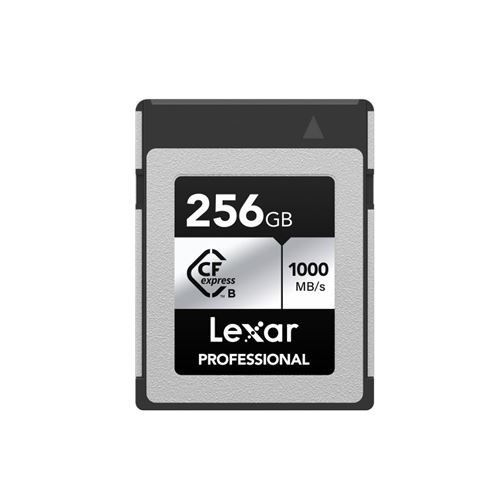 Carte mémoire CF express Lexar Professional type B 256 Go Gris et noir