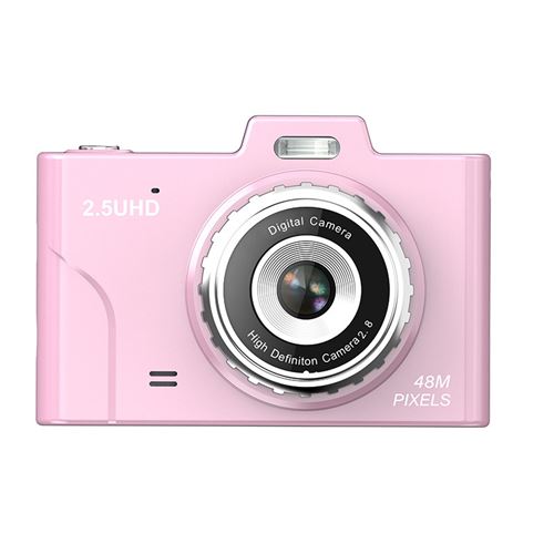  Appareil Photo Num&eacute;rique - NEOZHOU - 2,5K 48MP - Zoom 8x - Ecran 2,8"" - Rose 
