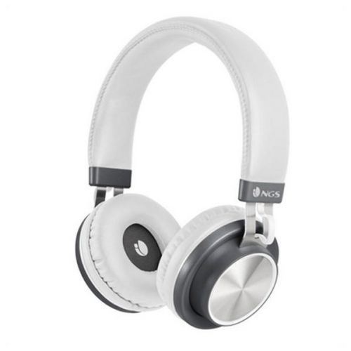 NGS Artica Patrol - Koptelefoon met micro - op oor - Bluetooth - wit