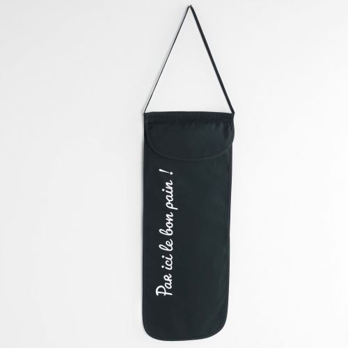Sac a pain 28 x 70 cm coton cuistot Noir