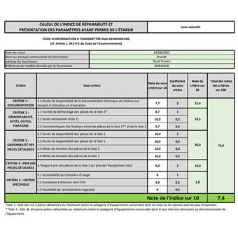Brandt BDB424LB - Lave-vaisselle - intégrable - largeur : 59.8 cm - profondeur : 57 cm - hauteur : 81.5 cm - noir