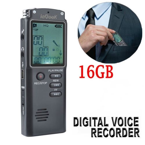 les étudiants en classe les réunions Activation vocale pour les conférences Enregistreur vocal numérique 16 Go mini appareil denregistrement audio portable USB MP3 les entretiens 