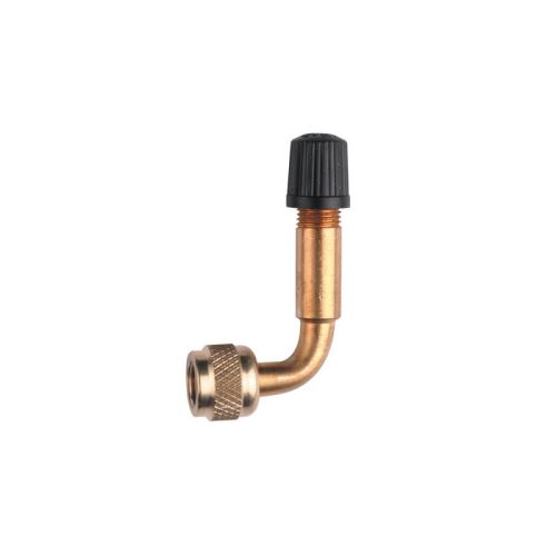 Weldtite Schrader Valve 90 deg Bend Brass