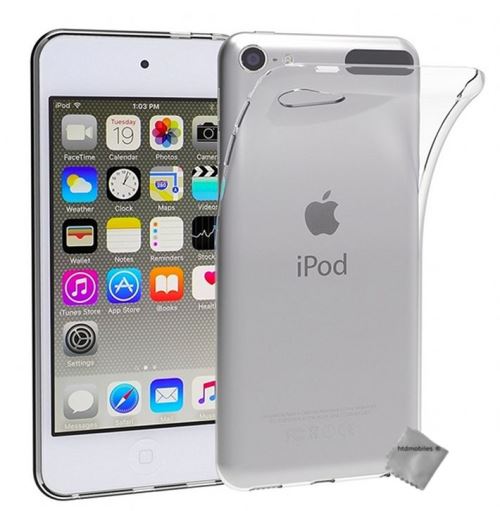 Housse etui coque silicone gel fine pour Apple iPod Touch 7 avec film ecran - TRANSPARENT TPU