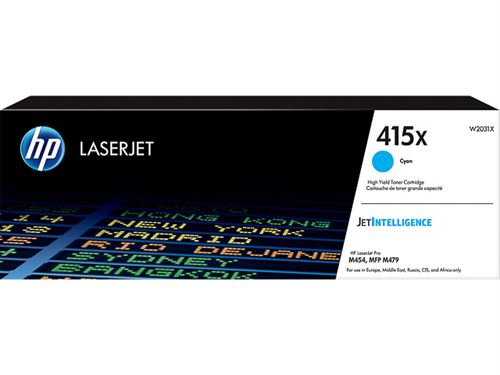 hp inc. hp 415x cyan laserjet toner cartridge noir