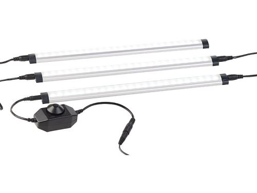 Luminea : Système de 3 réglettes LED 720 lm / 9 W à intensité variable