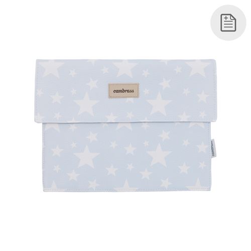 Protège-Carnet De Santé Etoile Bleu 3X17X25 Cm