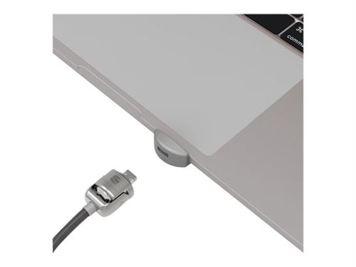 Compulocks MacBook Air M2 Adaptateur Ledge avec câble antivol à combinaison  argentée - adaptateur à fente de verrouillage pour la sécurité - avec  serrure à câble à clé - MBALDG04KL