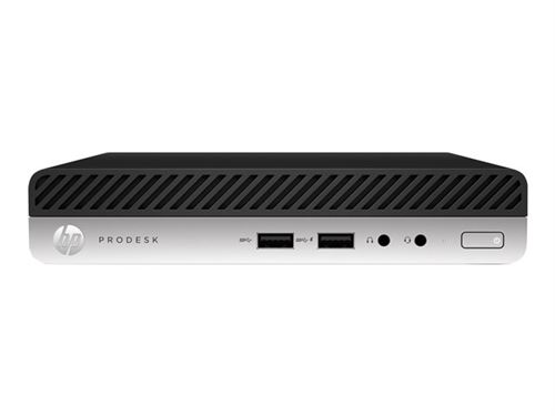 HP ProDesk 400 G5 - Mini bureaumodel - Core i5 9500T / 2.2 GHz - RAM 8 GB - SSD 256 GB - NVMe - UHD Graphics 630 - GigE - Win 10 Pro 64 bits - monitor: geen - toetsenbord: Belgisch