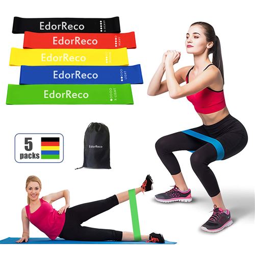 MORECOO Kit Fitness Bande d'Exercice Musculation Latex 12 PCS, Elastique Musculation  Résistance Bande Expander pour Homme et Femme, Musculation, Yoga,  Rééducati…