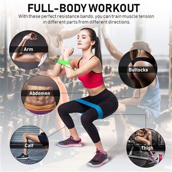 Set De 16 élastiques De Musculation SKEY - Latex Naturel - Résistances Progressives