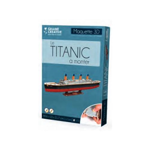 Non Communiqué Bleu Puzzle Maquette Titanic