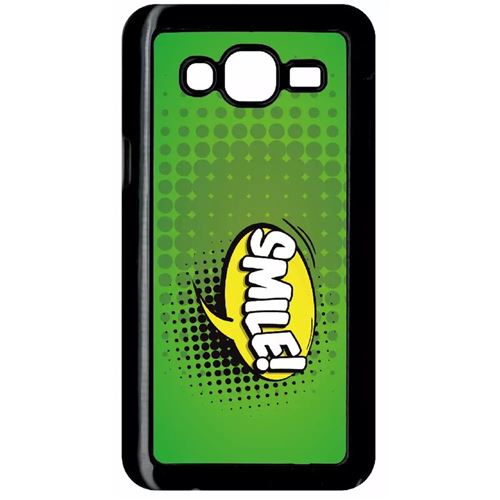 Coque Samsung Galaxy J5 (2015) Smile Fond Vert