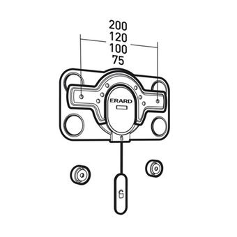 FiXiT 200 - Support mural fixe pour écrans de 19" à 32" - ERARD