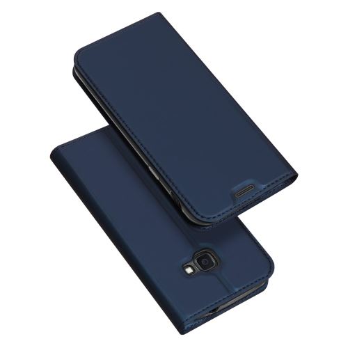 Etui en PU bleu foncé pour votre Samsung Galaxy Xcover 4s
