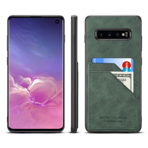 Coque en TPU double emplacement pour carte vert pour votre Samsung Galaxy S10