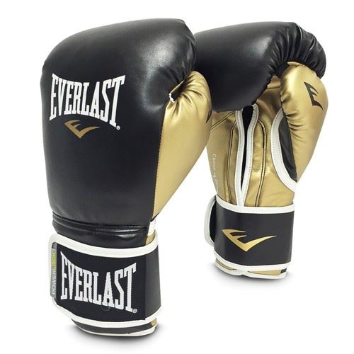 Gants de boxe Everlast Powerlock-14 oz-Noir et or-14 oz--14 oz-Noir et or--------------Noir et or-