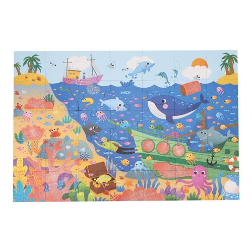 Bande dessinée Puzzle Blocks jouet éducatif avec des lunettes infrarouges (océan)