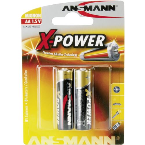 ANSMANN X-POWER Mignon AA - Batterie 2 x type AA - Alcaline
