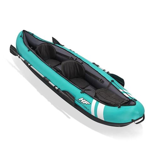kayak gonflable ventura - 330 x 94 x 48 cm + 2 pagaies + pompe