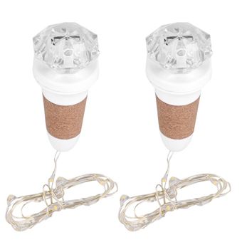 10 Sur Lampe Led En Liege Avec Bouchon Forme De Diamant Usb