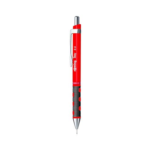 Rotring Tikky Porte Mine Hb 0,50 Mm, Corps Rouge