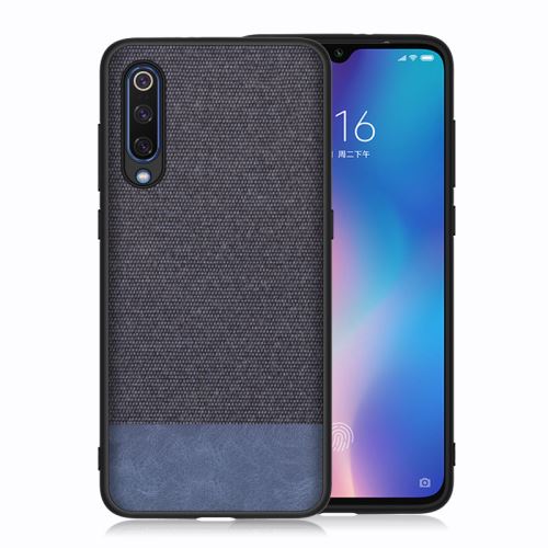 Housse étui Coque en toile pour Xiaomi Mi 9 - Bleu -4262