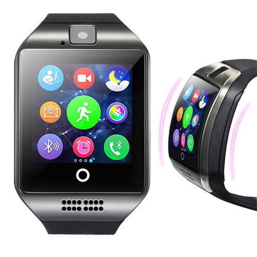 2018 Q18 Bluetooth Smart Watch d'GSM carte TF Camera Phone Montres de Android