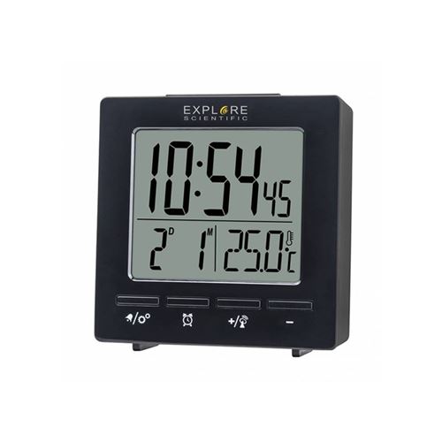 EXPLORE SCIENTIFIC Explorer Rdc1005cm3lc2 Digital Alarm Clock Noir