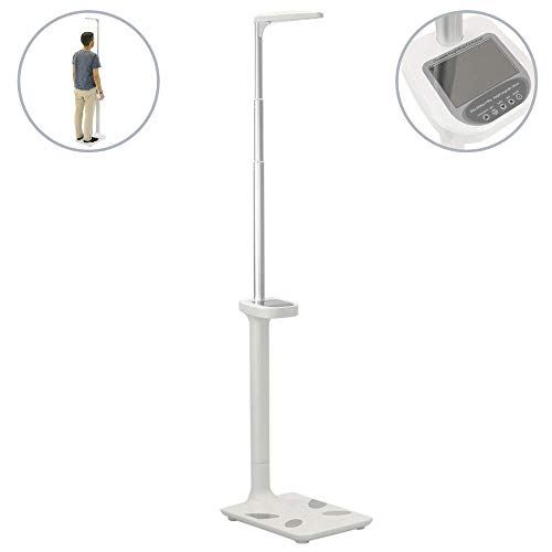 PrimeMatik Échelle de Mesure du Poids et de la Hauteur Balance pèse Personne avec ecran LCD 200 Kg 195 cm