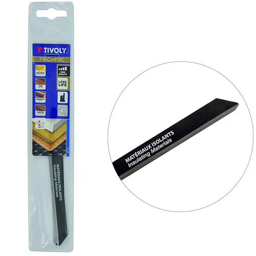 Lames de scie sabre X2 TIVOLY Matériaux isolants - coupe cartons, moquettes, cuirs jusqu'à 10cm d'épaisseur LOT DE 2