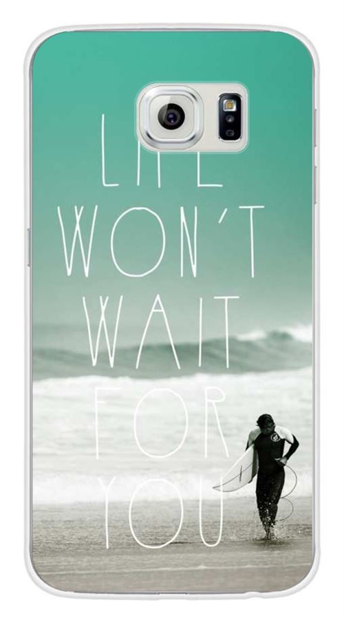 Coque en silicone imprimée compatible Samsung Galaxy S6 Surfer