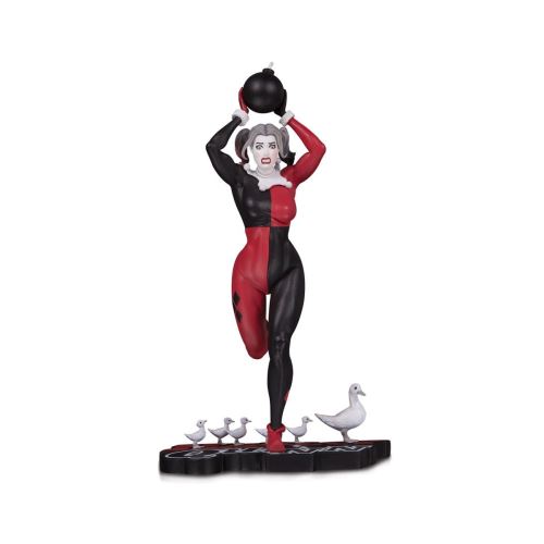 DC Comics - Statuette Red, White & Black Harley Quinn by Frank Cho 21 cm