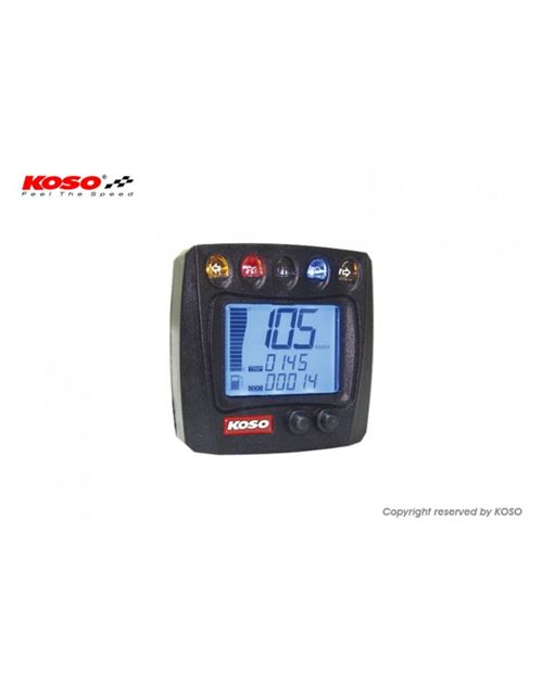 Compteur digital KOSO XR-S 01 mutlifonctions universel