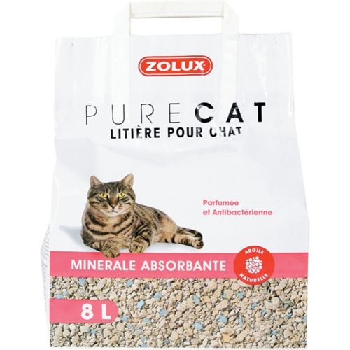 Litière Pure Cat - Minérale Absorbante - 8L