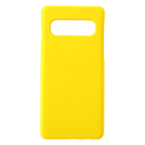 Coque en TPU rude jaune pour votre Samsung Galaxy S10