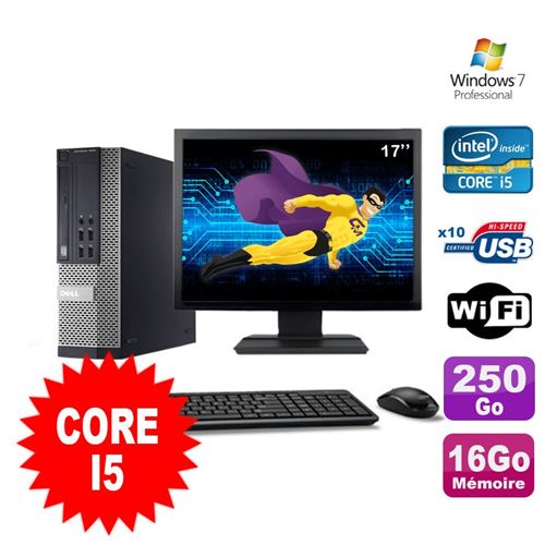 Acheter Pc dell optiplex 990 sff i5-2400 3.1ghz 16go 250go dvd wifi w7 ecran 17' État correct - 219,00 € Pc dell optiplex 990 sff i5-2400 3.1ghz 16go 250go dvd wifi w7 ecran 17' État correct - reconditionné disponible sur Fnac