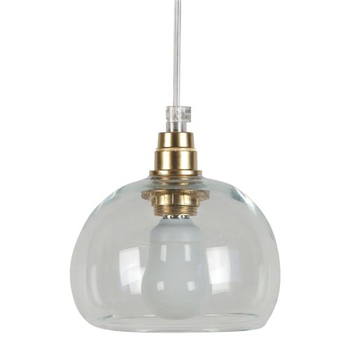 Suspension en métal 2 spirales torsadées diamètre 18cm Barber Pole taupe taupe
