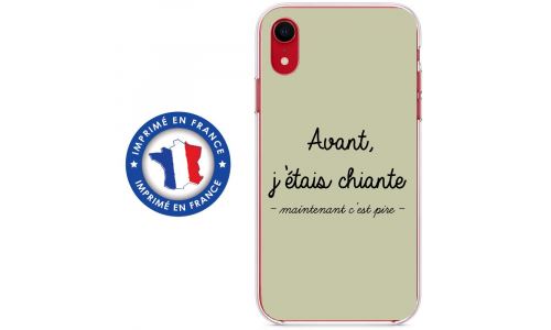 Coque souple pour Apple iPhone XR avec impression Motifs Avant, j'étais chiante vert