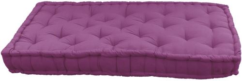 NO NAME - Coussin de palette en coton coloré 120 cm Aubergine