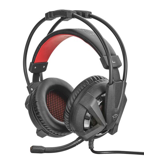 Trust GXT 353 Verus Casque Gamer Illuminée avec Vibration des Basses pour PC, Laptop, Xbox One et PS4 - Noir