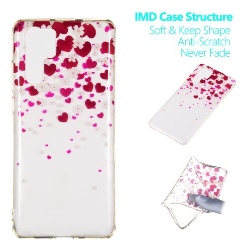 Coque en TPU impression de motifs cœurs et fleurs pour votre Huawei P30 Pro