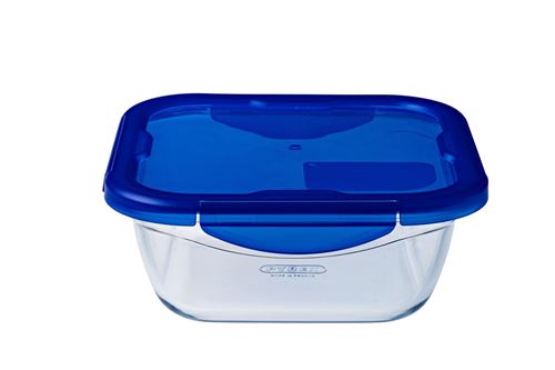 Pyrex - Boîte de rangement carrée avec couvercle - Verre - 21 cm - 1,9 L - Image 2