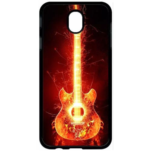 Coque samsung galaxy j7 2017 (j730) blazing guitare