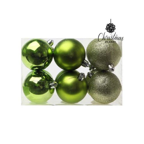 Boules de Noël Christmas Planet 8213 6 cm (12 uds) Vert