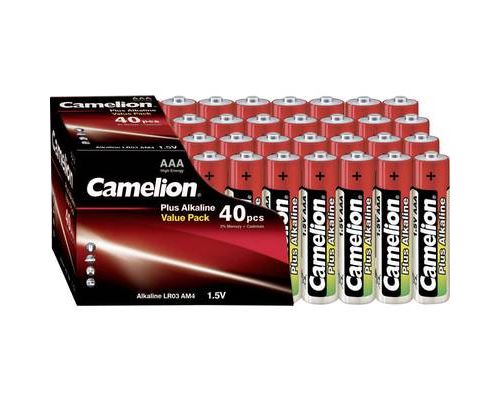 Pack de 40 piles Camelion Alcaline LR3 Mignon AAA